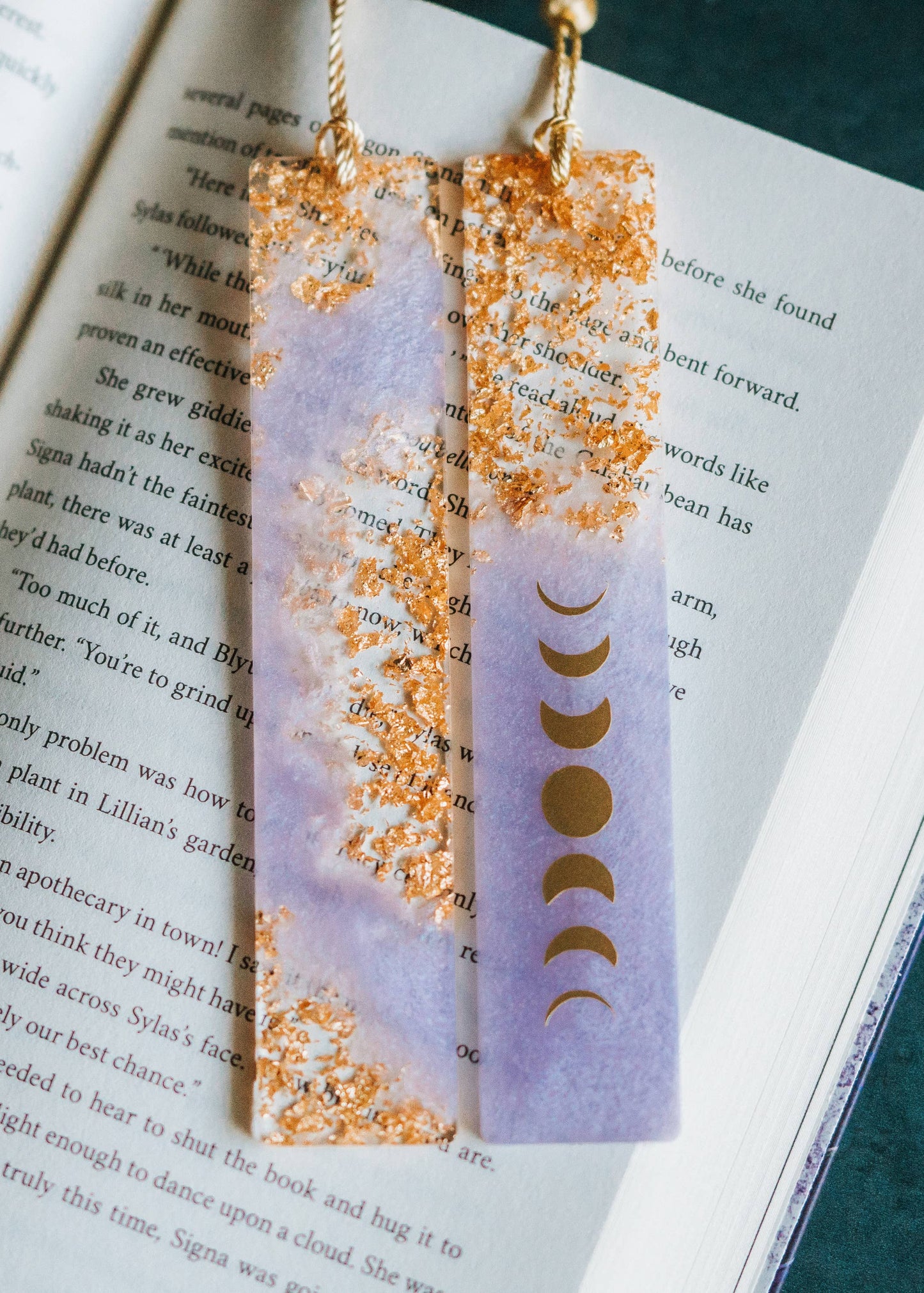 Lavender Geode Bookmark
