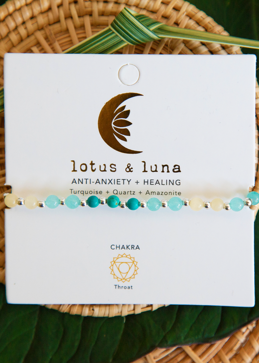 Anti-Anxiety + Healing 4mm Healing Bracelet (Silver)