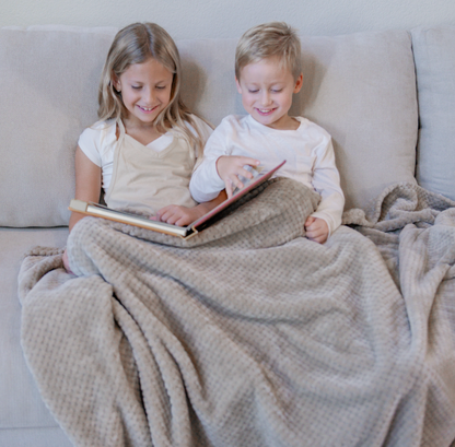 Soft Waffle Weave Fleece Blanket