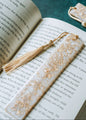 White & Gold Marble Bookmark