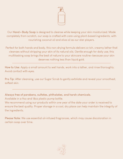 Salted Sunset Hand + Body Liquid Soap