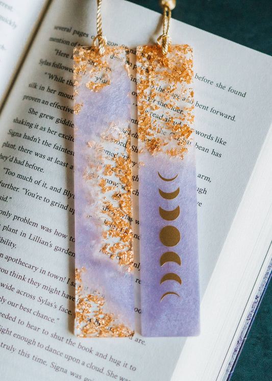 Lavender Geode Bookmark
