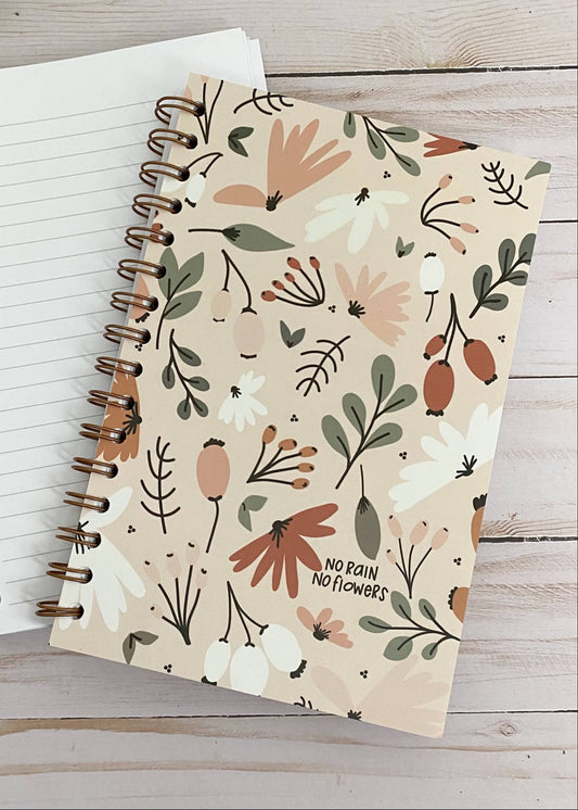 No Rain, No Flowers Notebook